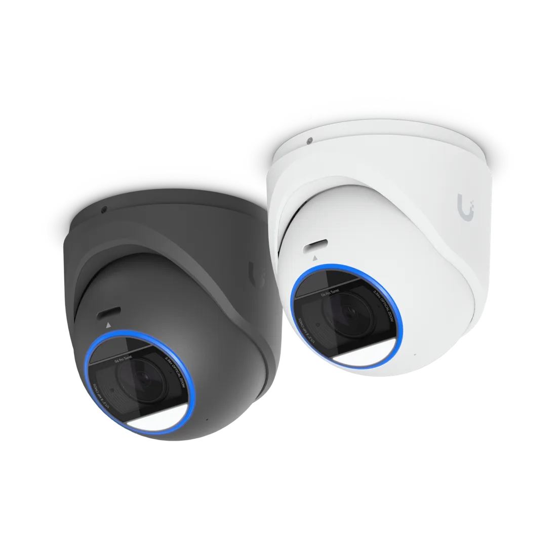UniFi Protect Kameras: G6 Pro Turret in Weiß und Schwarz, mit optischem Zoom und Nachtsicht